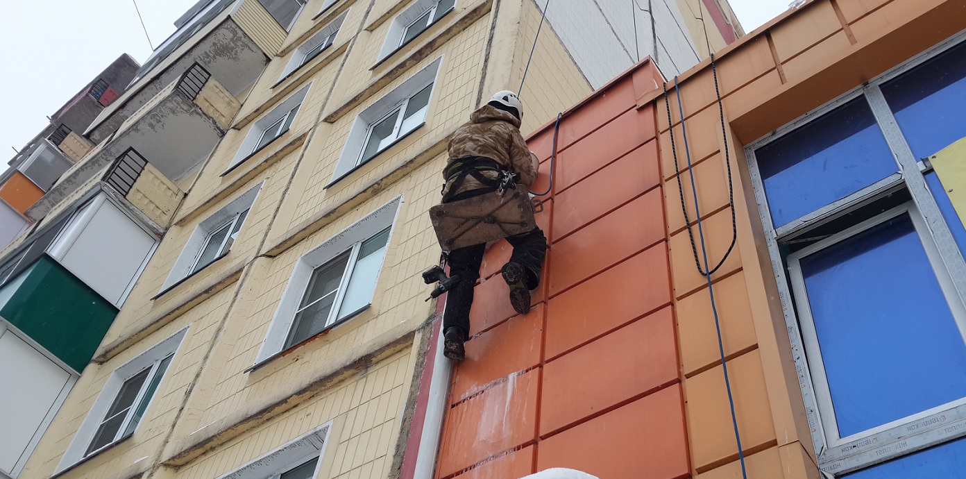 Услуги промышленных альпинистов для высотных работ в Сосногорске