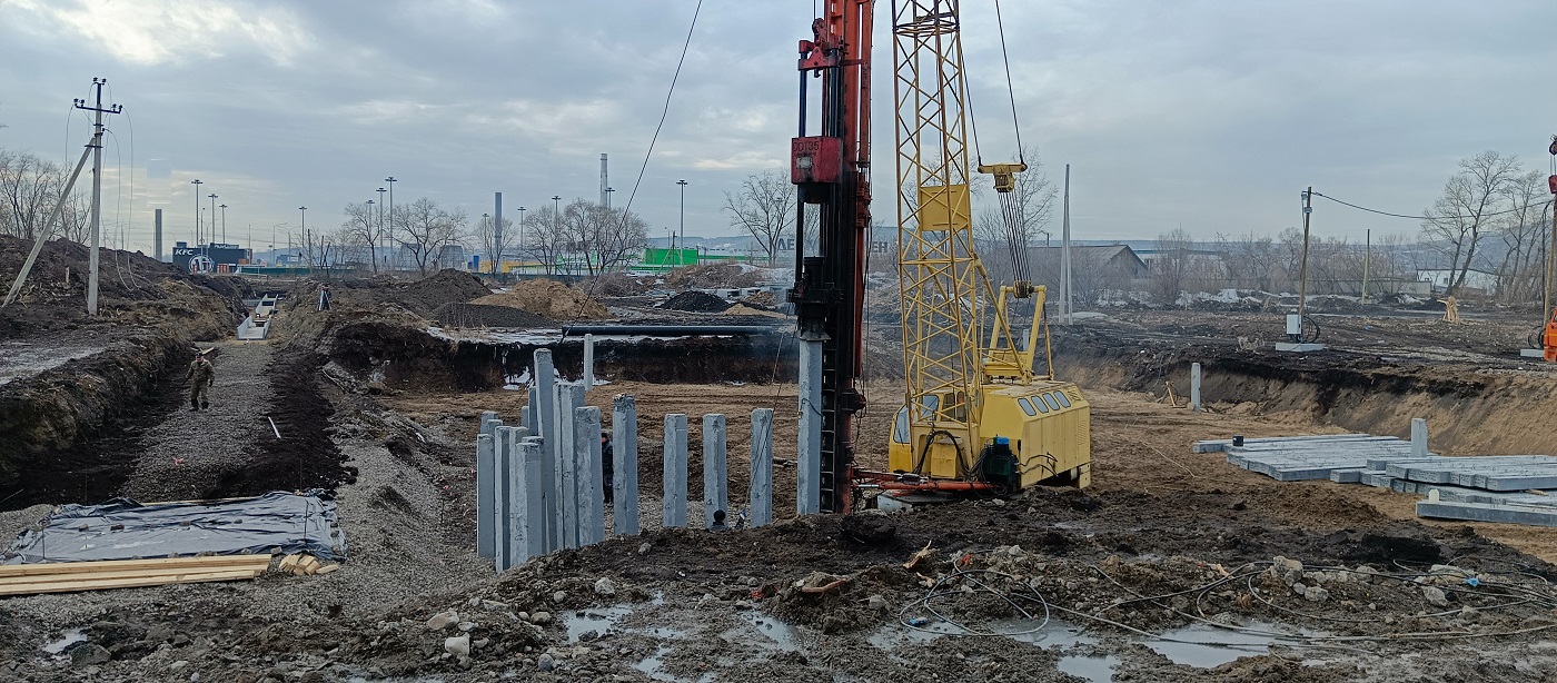 Аренда сваебоя для забивки бетонных свай в Сосногорске